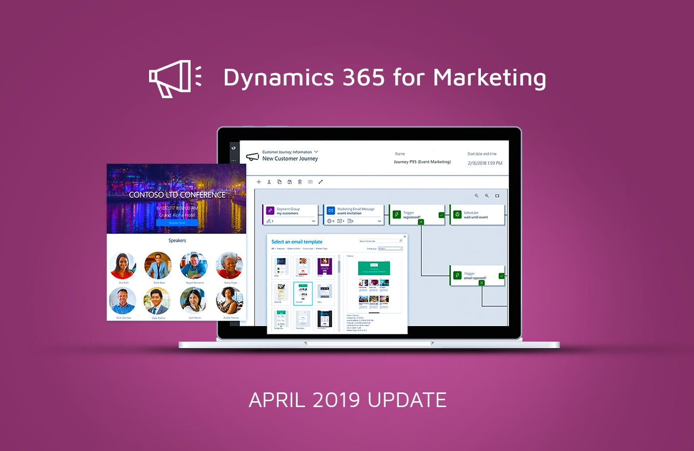 What’s New in Dynamics 365 for Marketing April 2019 Release What's new in D365 for Marketing blog banner