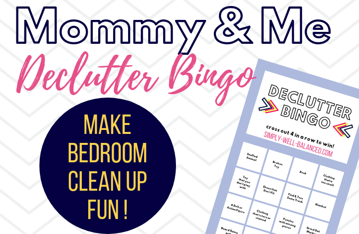 Declutter Kids Bedroom Bingo