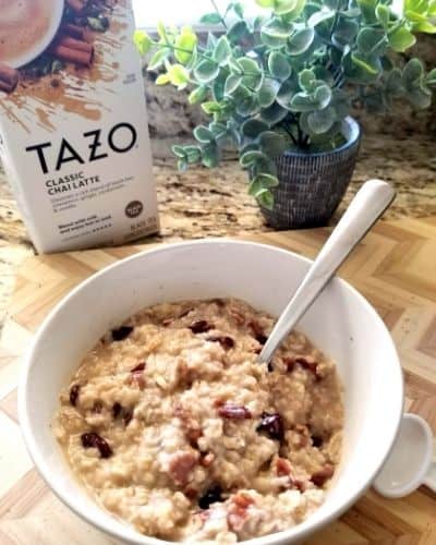 chai latte oatmeal