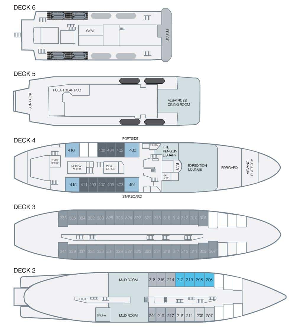 G Expedition Deck Plan