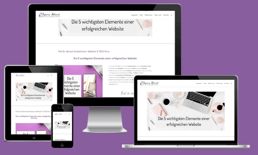 Freebie Titel Die 5 Elemente einer erfolgreichen Website
