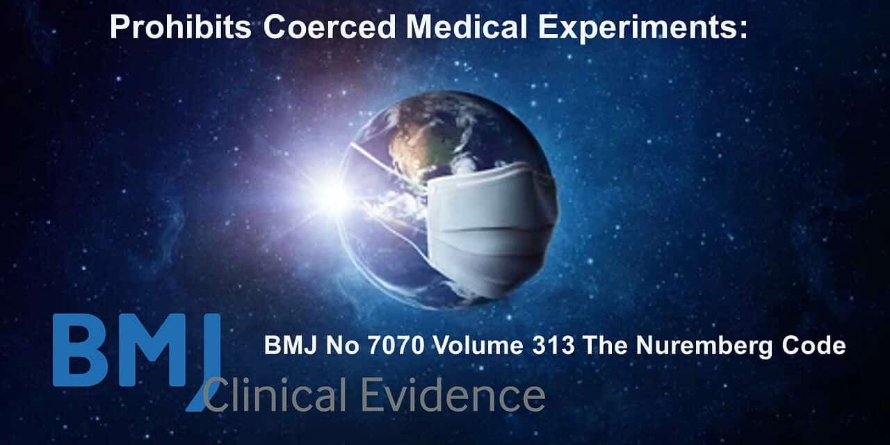 International Law Prohibits Coerced Medical Experiments