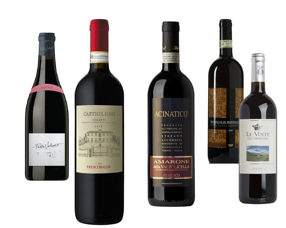 Continental red wines