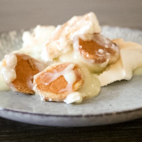 Banana Pudding on a plate.