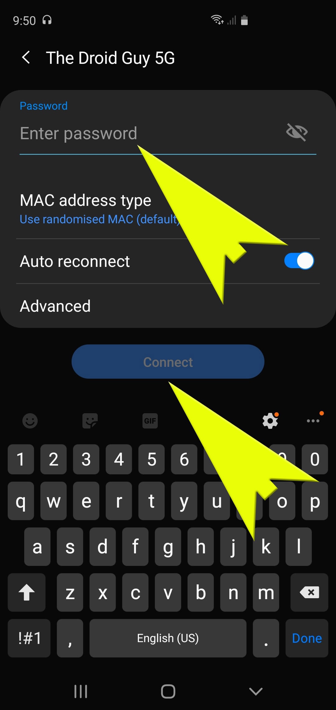 connecting galaxy watch to wifi