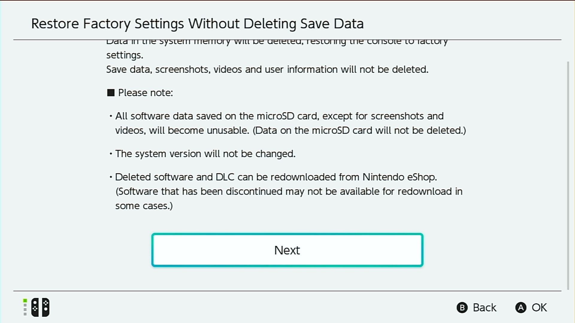 Nintendo Switch Recovery Mode Get Back Save Data After Factory Reset