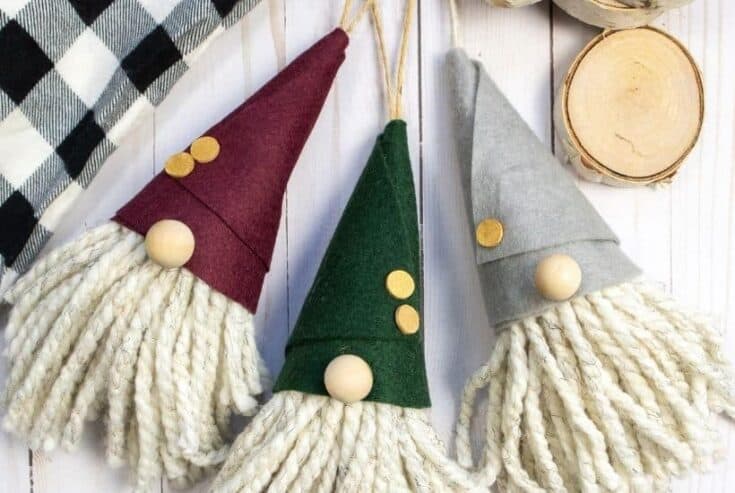 Just chilling with my gnomies. This DIY Gnome Ornament is an easy Christmas craft project. Make this gnome Christmas ornament for your tree. Gnome crafts are very popular right now. This Christmas gnome ornament is an easy holiday craft to make. KIds will love making this gnome holiday ornament too.