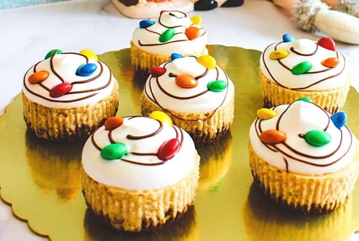 Mini Eggnog Cheesecakes are the perfect holiday dessert. This festive recipe combines classic eggnog into miniature delicious cheesecake desserts.