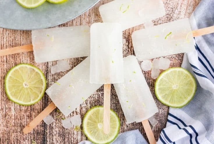 Homemade lime popsicles are a refreshing treat. Full of bright lime flavor, this three-ingredient easy popsicle recipe is a perfect cool down for a warm summer's day.