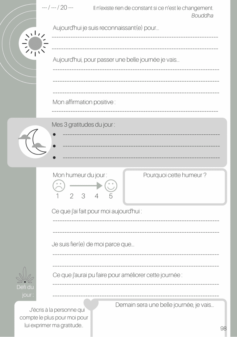 journal de gratitude