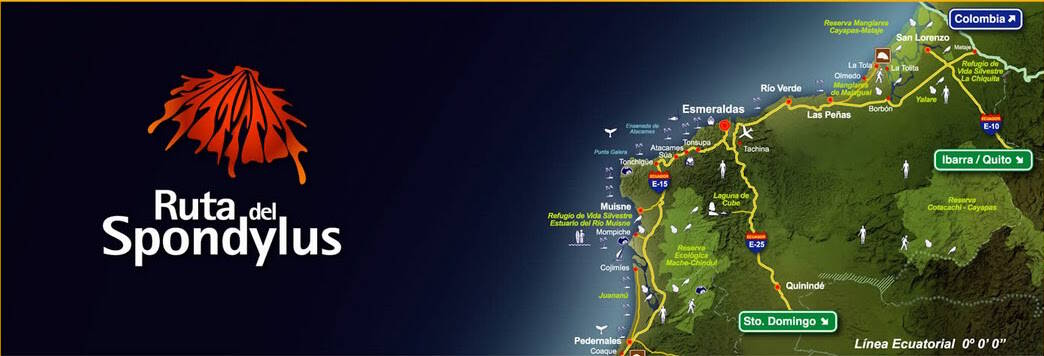 ruta del spondylus mapa