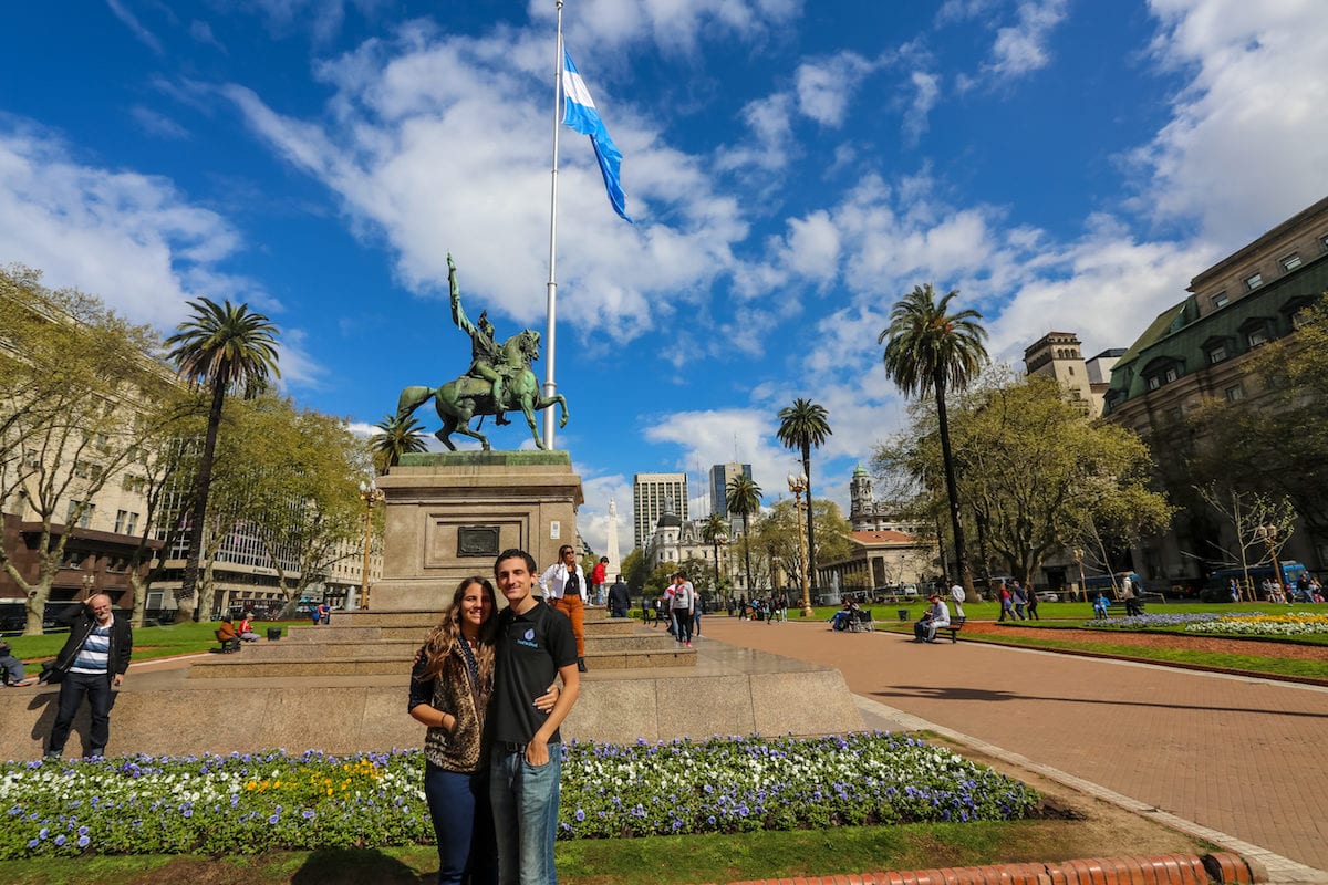 Plaza de Mayo, where the Metropolitan Cathedral, the Buenos Aires City Hall and the Pink House are located