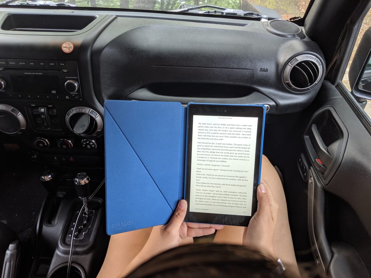 Bring your Amazon Fire HD 8 Tablet and Headphones
