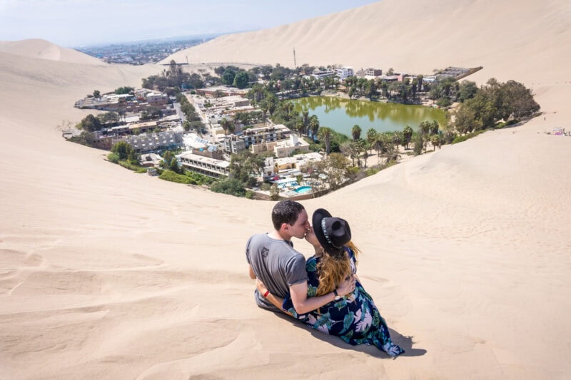 Huacachina, Peru-pareja