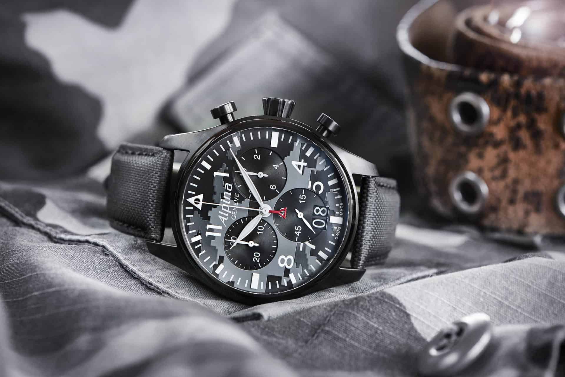 alpina startimer pilot camouflage