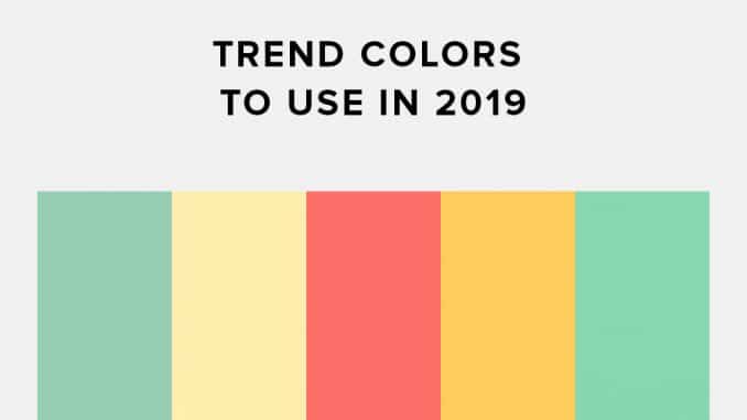 Trend colors 2019