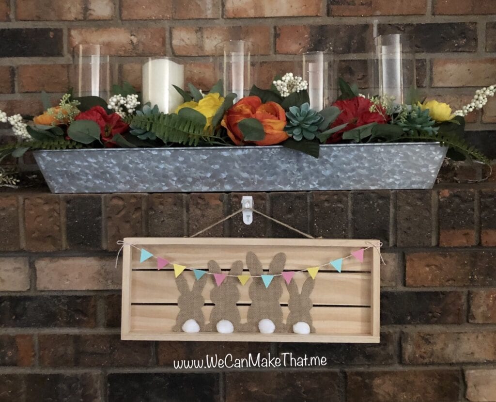 Easter Bunny Cricut Burlap Project