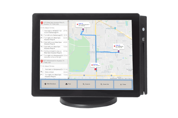 Hunger Rush Maps Manage your restaurant deliveries