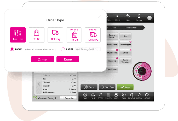 order-types Point of interaction qsr