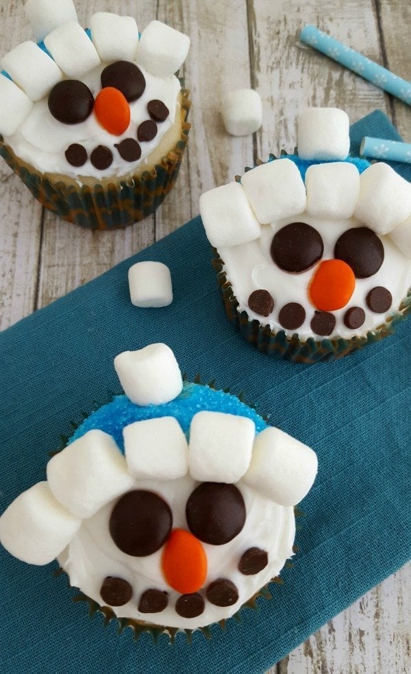 Snowman Cupcakes