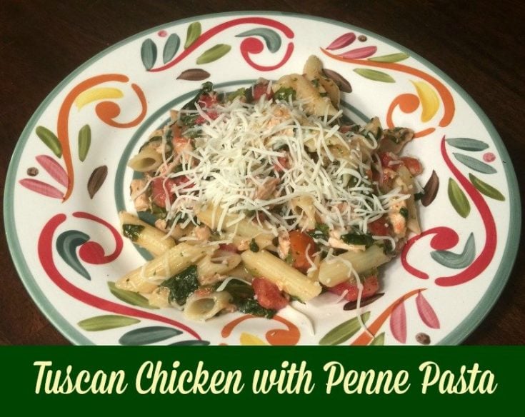 Tuscan Chicken with Penne Pasta