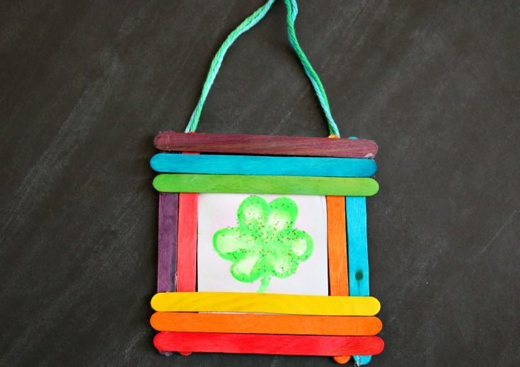 Thumbprint Shamrock Keepsake Frame