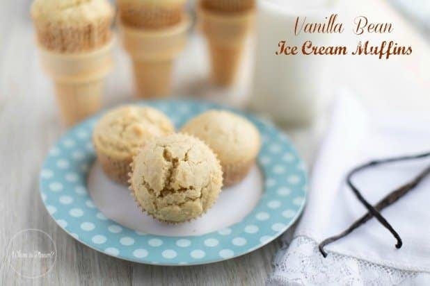 Vanilla Bean Ice Cream Muffins