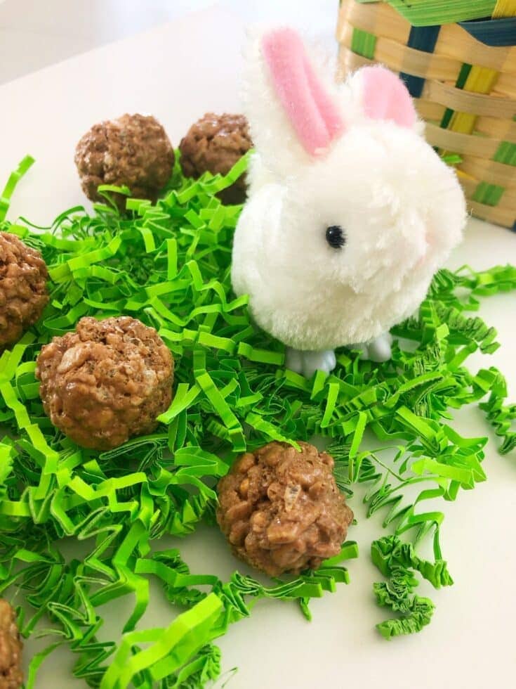 Easter Bunny Poop Rice Krispie Treats