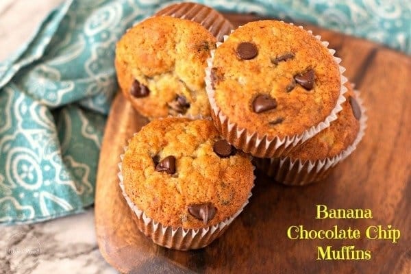 Banana Chocolate Chip Muffins