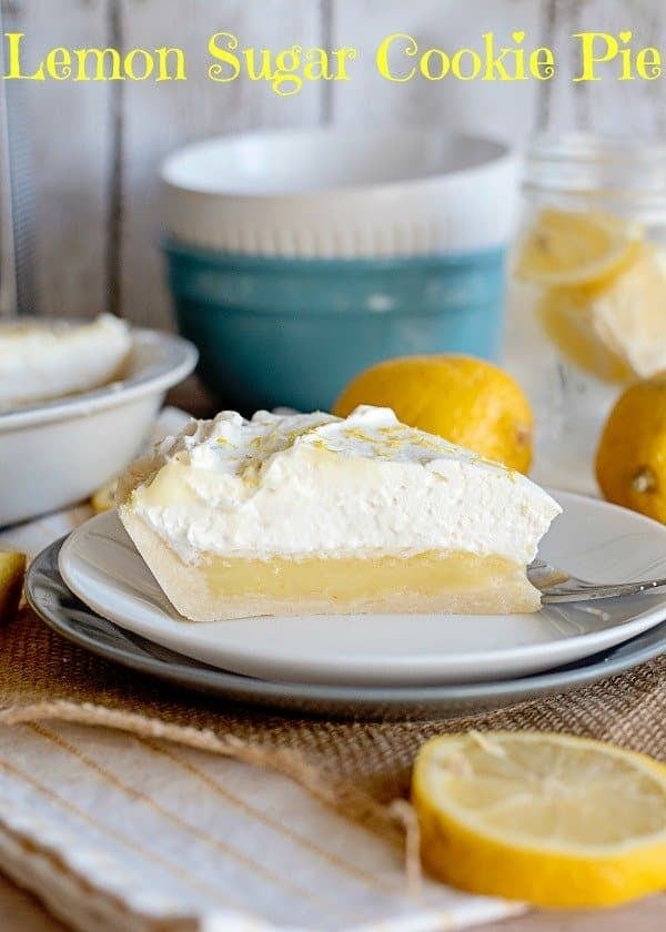 Lemon Sugar Cookie Pie