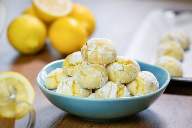 Cake Mix Lemon Crinkle Cookies
