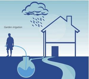 recupero acqua piovana per l'irrigazione