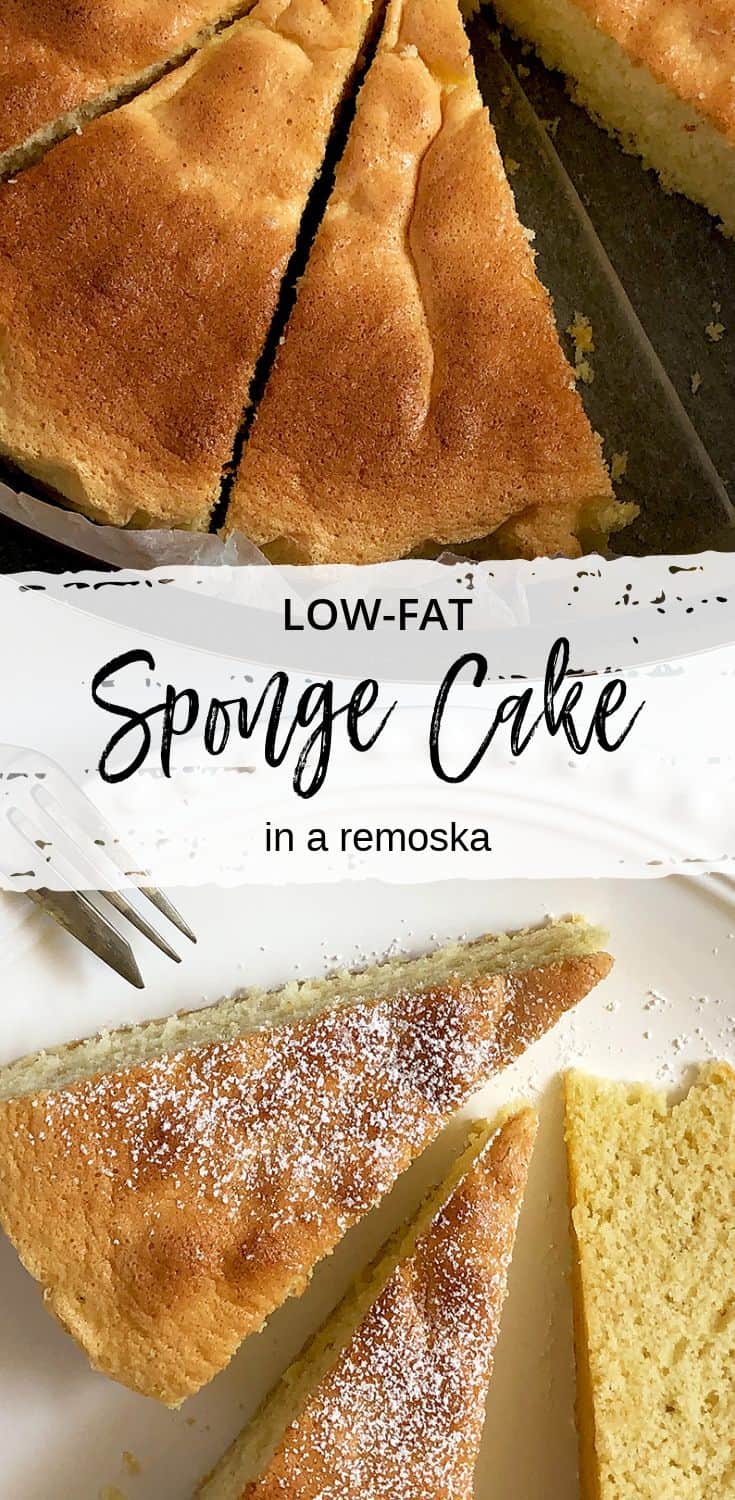 This is an amazing cake without butter and milk yet it’s perfectly fluffy, soft and airy. The recipe works great in a remoska as well as a conventional oven.