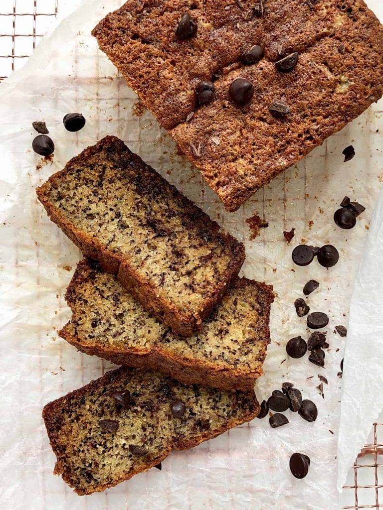 Orange Banana Bread with One Banana