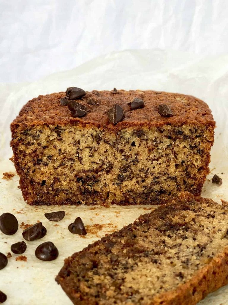 Orange Banana Bread with Dark Chocolate Chips