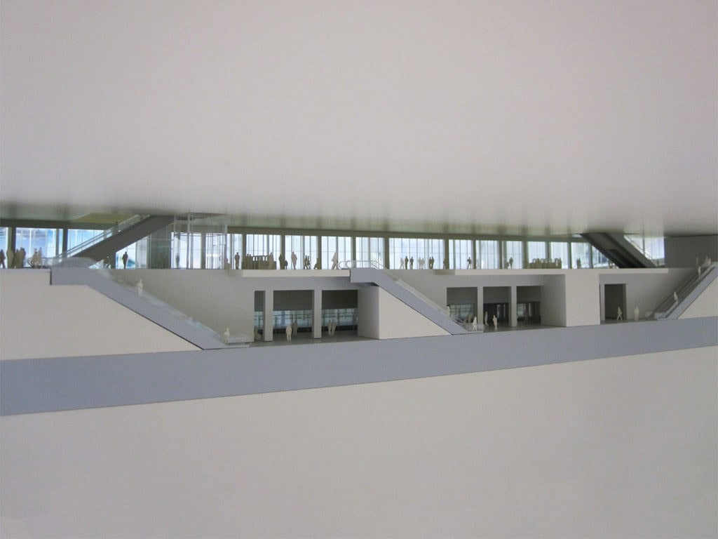 Maquette de la gare du Triangle de gonesse par novembre architecture pour le Grand Paris