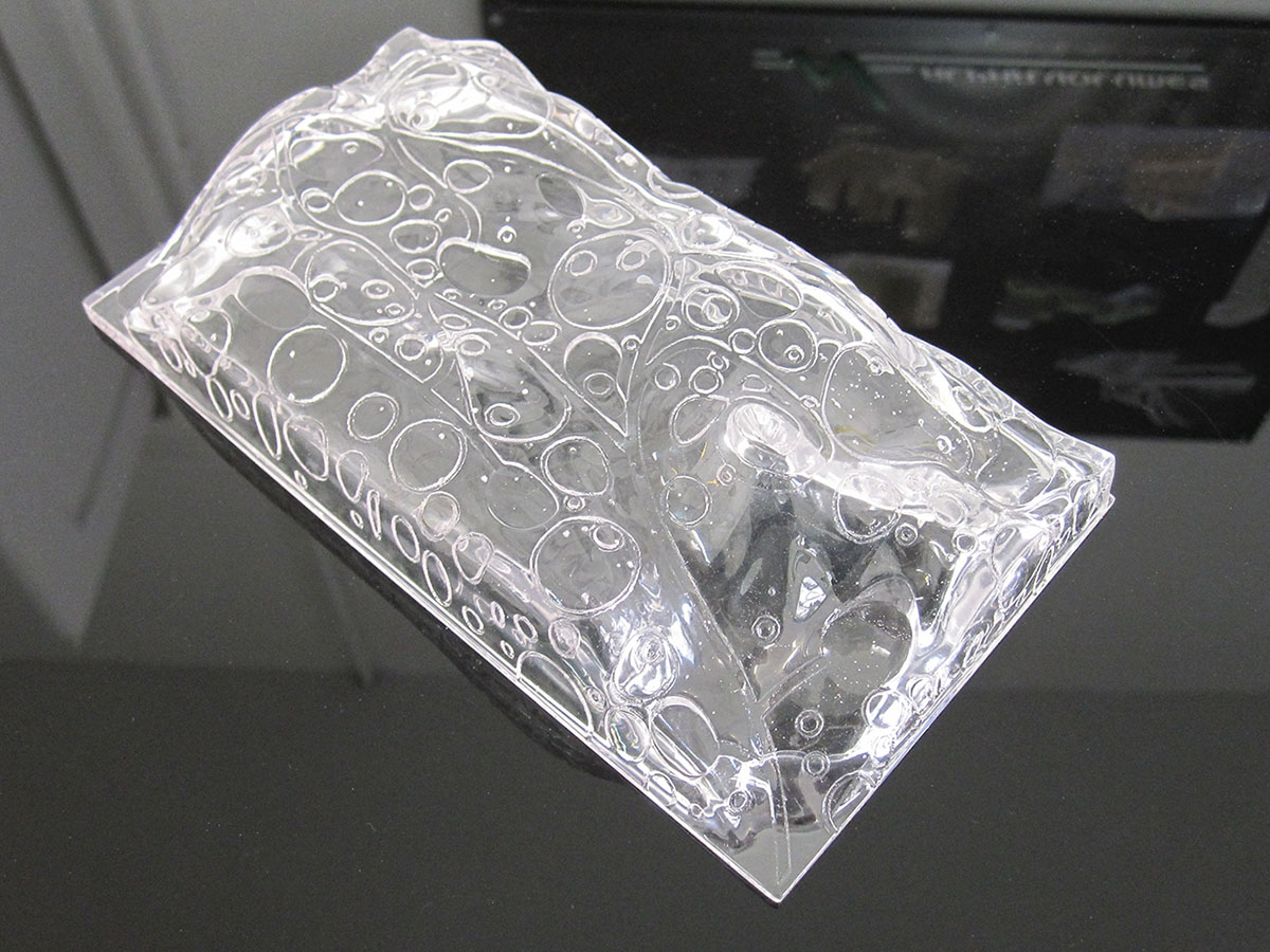 Coque en résine de la maquette de la piscine olympique