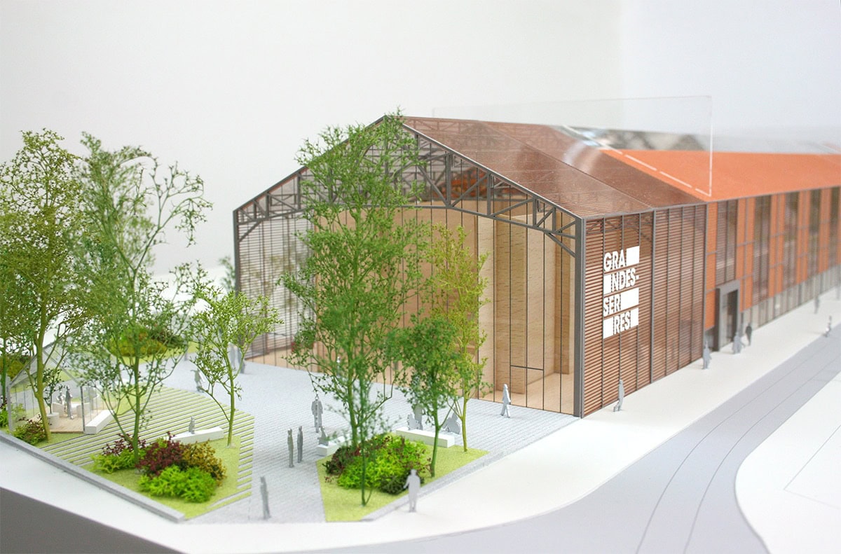 maquette grande halle grandes serres de pantin végétation3