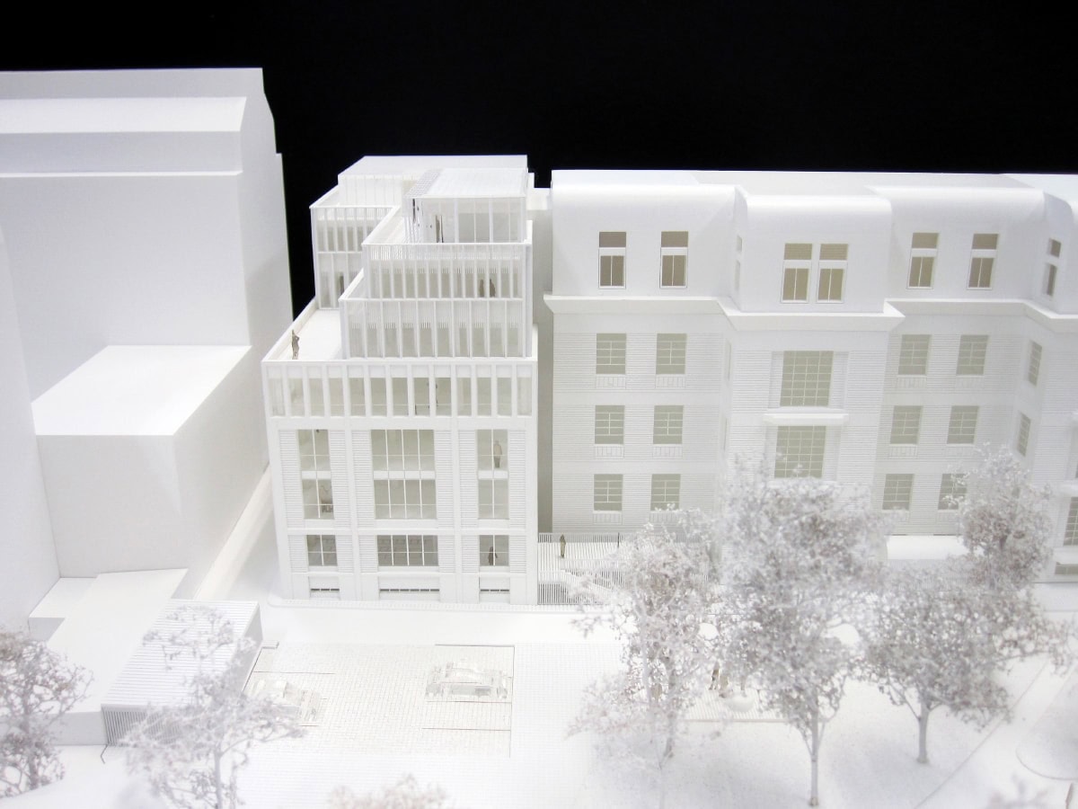 maquette de l'extension de l'école normale supérieure d'architecture