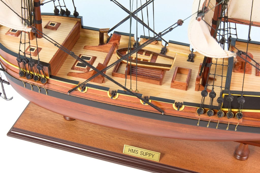 HMS Supply Replica Model Boat 75cm from boatguard.com.au