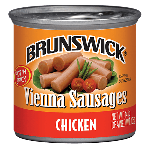 Brunswick<sup>®</sup> Hot ‘N Spicy Chicken Vienna Sausages – 141g