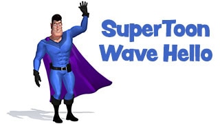 SuperToon 3D Waving Hello