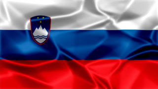 Slovenia Silky Flag Graphic Background