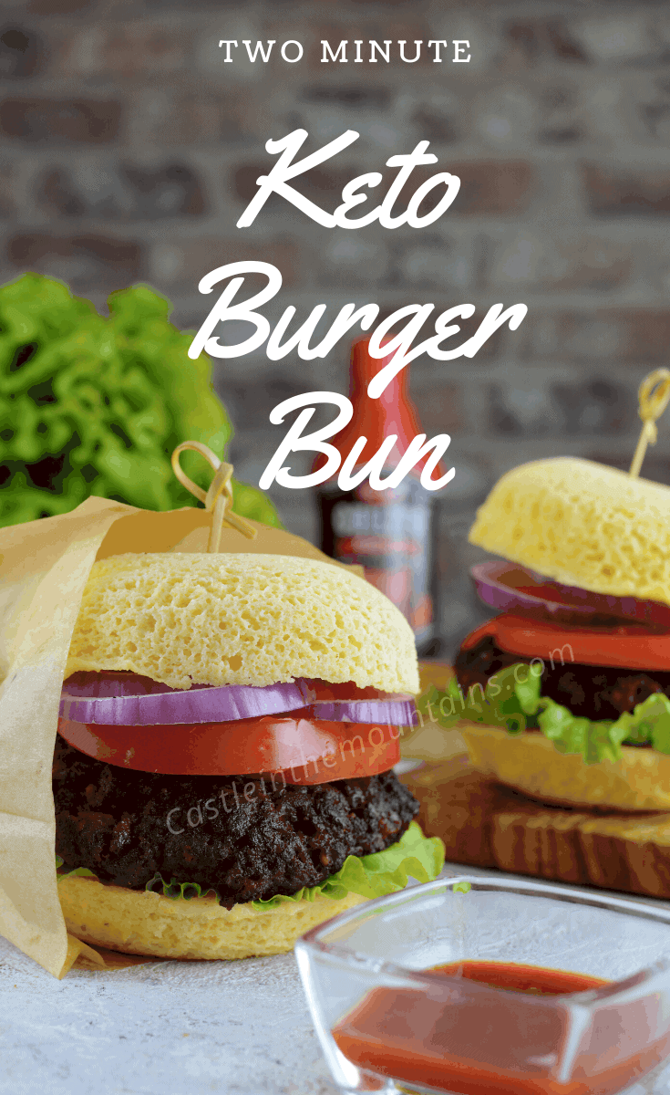 Two Minute Burger Bun - How to make the easiest Keto Bun