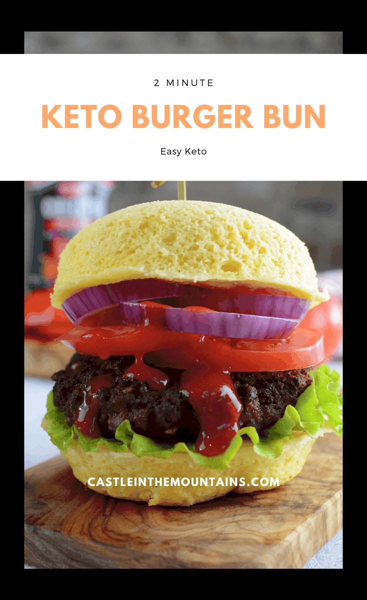Two Minute Burger Bun - How to make the easiest Keto Bun