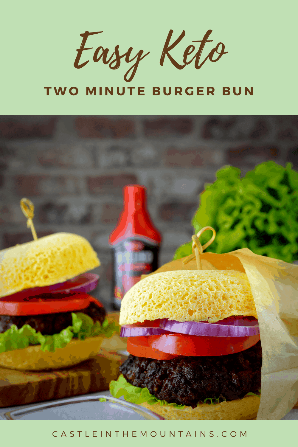 Two Minute Burger Bun - How to make the easiest Keto Bun