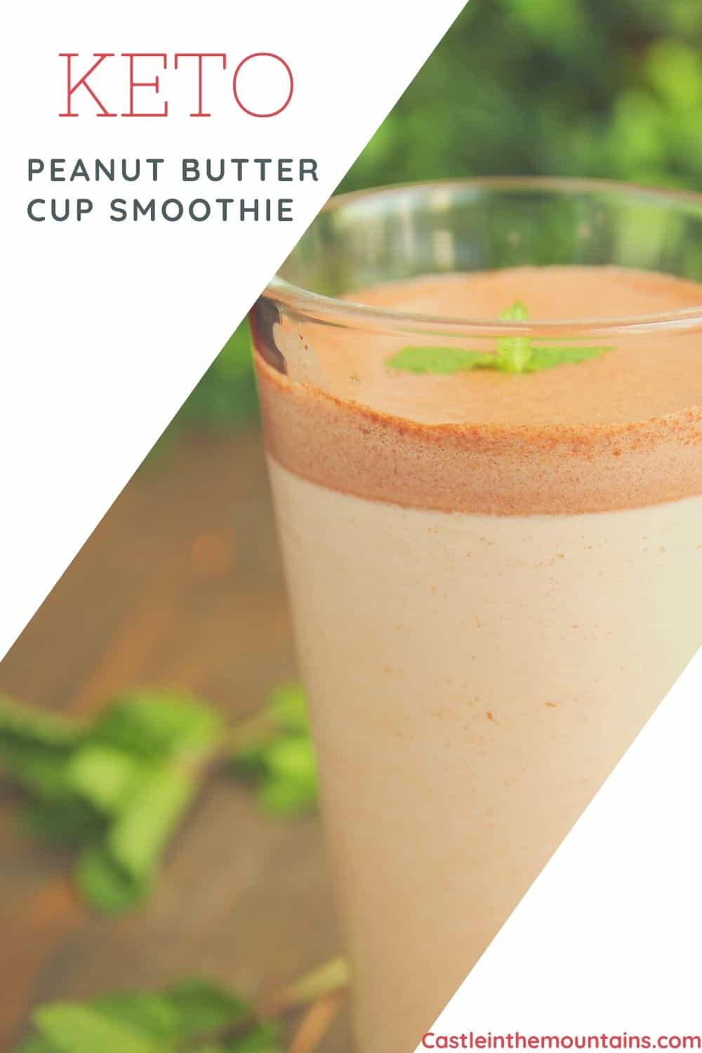 Peanut Butter Cup Smoothie - How to make the best low carb smoothie ever!