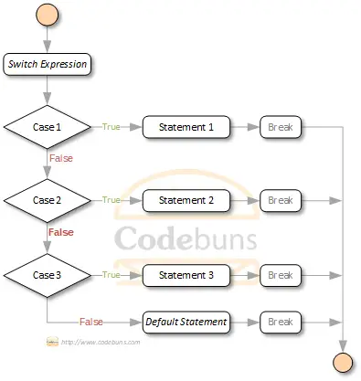 C#'s switch flowchart