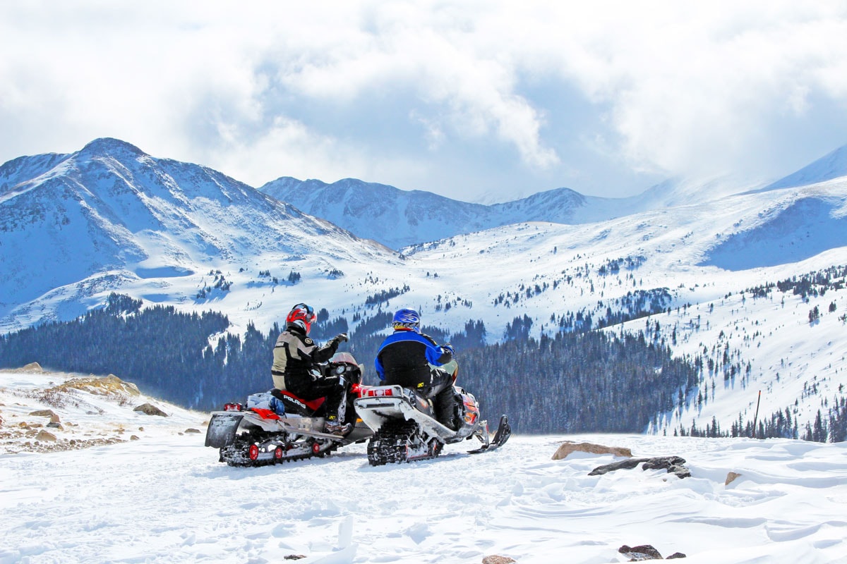 Snowmobiling