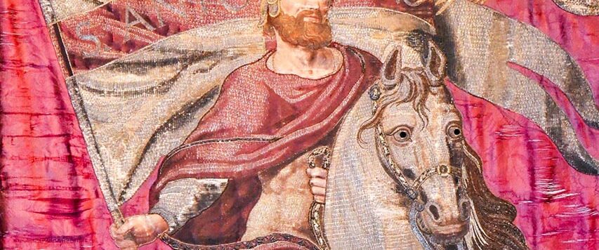 Arazzo di S.Antonino custodito nella Chiesa Parrocchiale